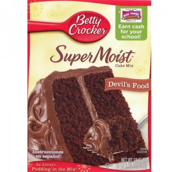 Betty Crocker Super Moist Devils Food Cake Mix 18.25 OZ (432g) 12 Packungen AUSVERKAUFT